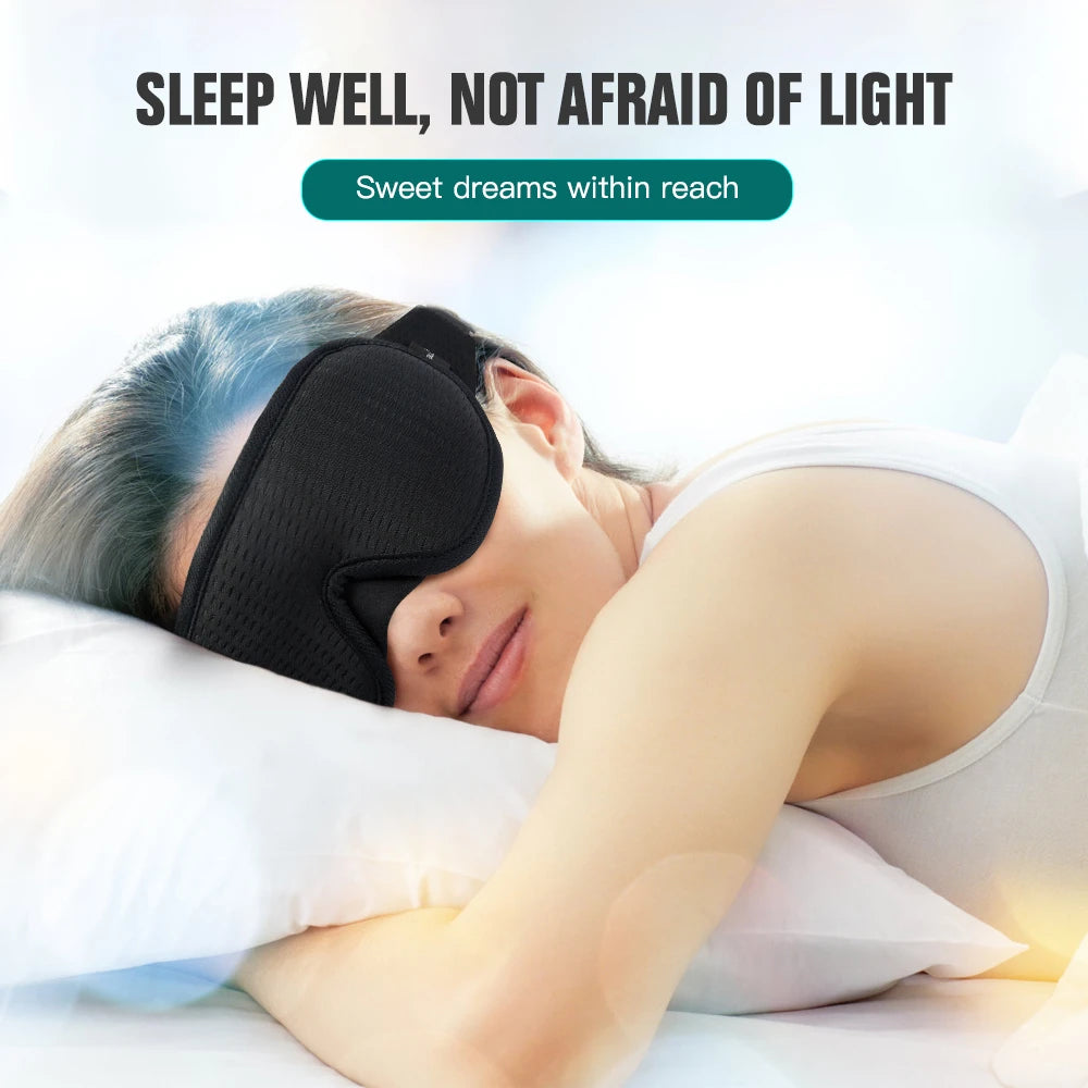 3D Sleeping Mask Block Out Light Sleep Mask For Eyes Soft Sleeping Aid Eye Mask for Travel Eyeshade Night Breathable Slaapmasker