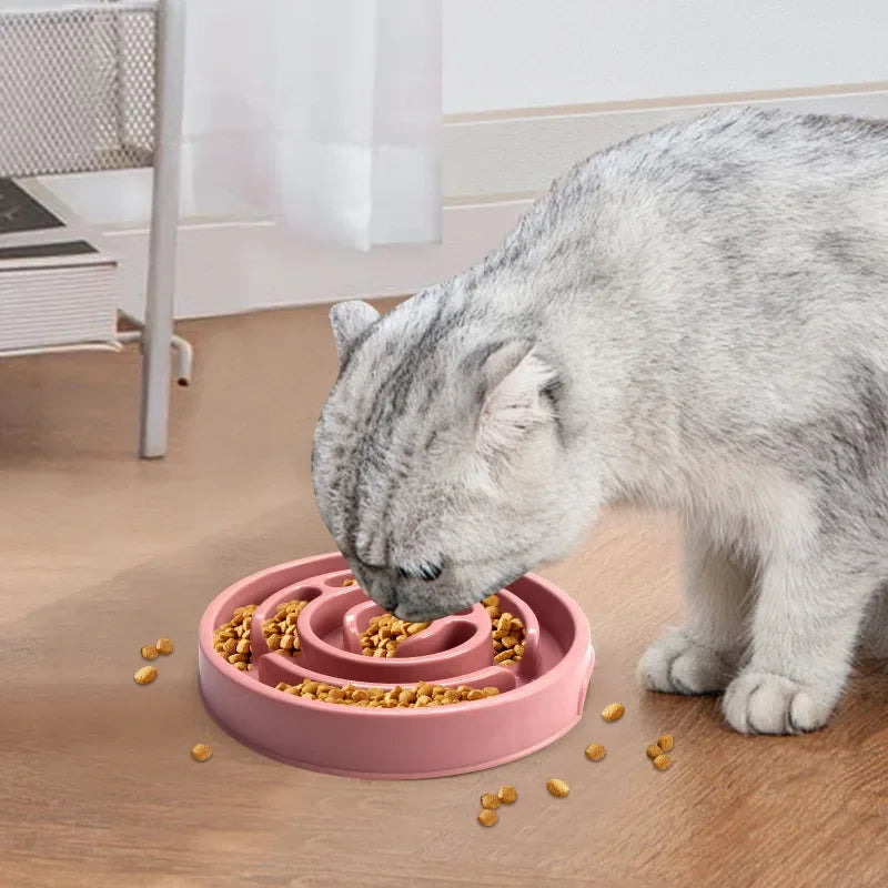 Canine Slow Feeder Dish Non Slip Playful Design Anti Choking Food Bowl Eco Friendly Pet Feeder for All Sized Dogs Puppies
