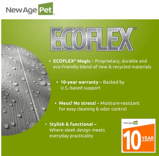 Eco-friendly Flex Pet Crate with Espresso Finish, Small Size