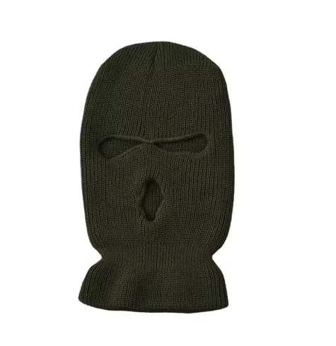 Classic Knit Ski Mask – 3-Hole Balaclava for Men & Women (Multiple Colors)