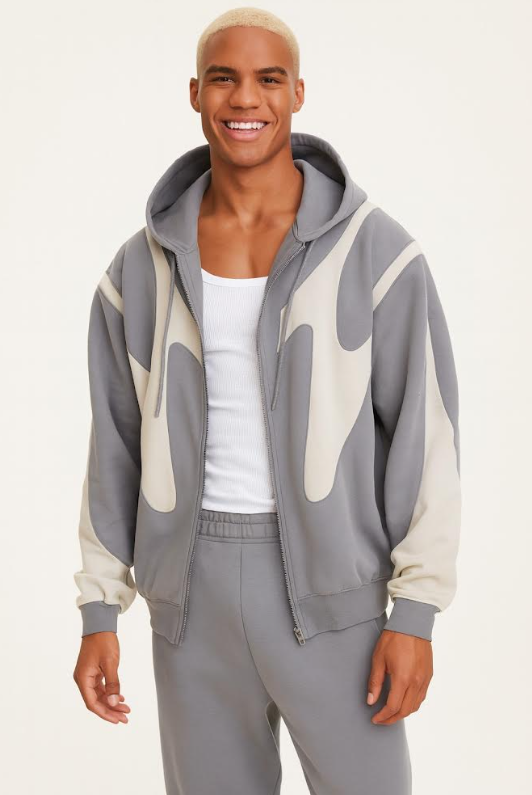 Graphic Zip Up Hoodie
