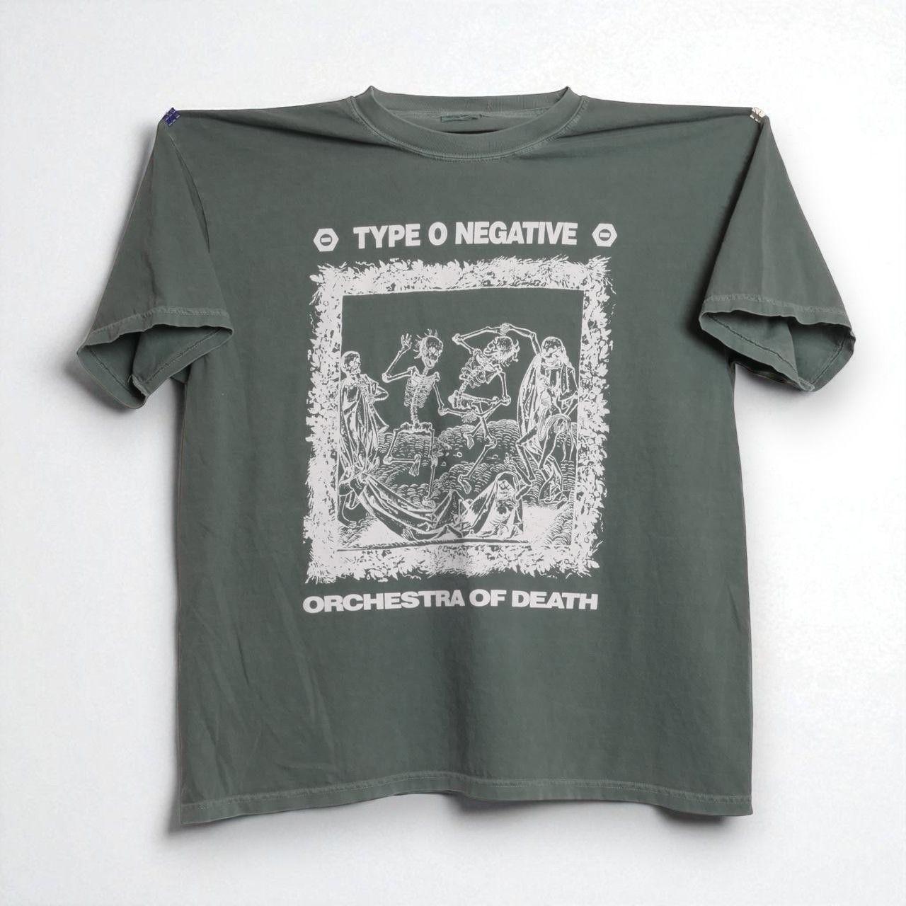 Men's green white T-shirts