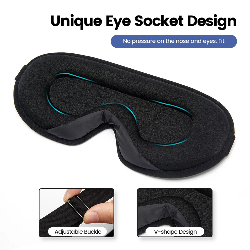 3D Sleeping Mask Block Out Light Sleep Mask For Eyes Soft Sleeping Aid Eye Mask for Travel Eyeshade Night Breathable Slaapmasker