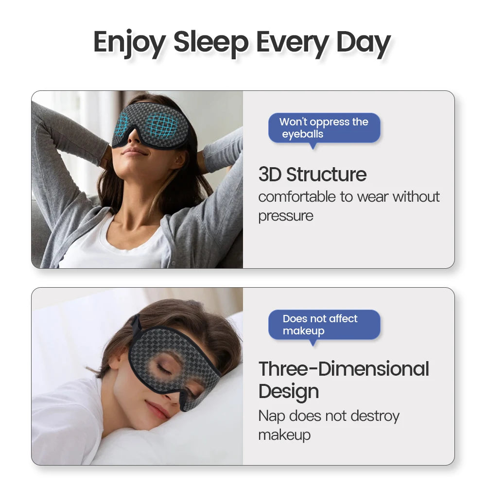 3D Sleeping Mask Block Out Light Sleep Mask For Eyes Soft Sleeping Aid Eye Mask for Travel Eyeshade Night Breathable Slaapmasker