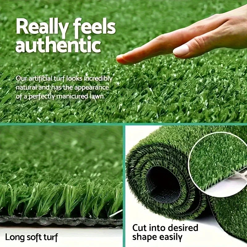 PP PE Pet Grass Pad - Artificial Turf Mat for Dog Cat Toilet Training, Indoor Outdoor Lawn Replacement Washable Eco-Friendly