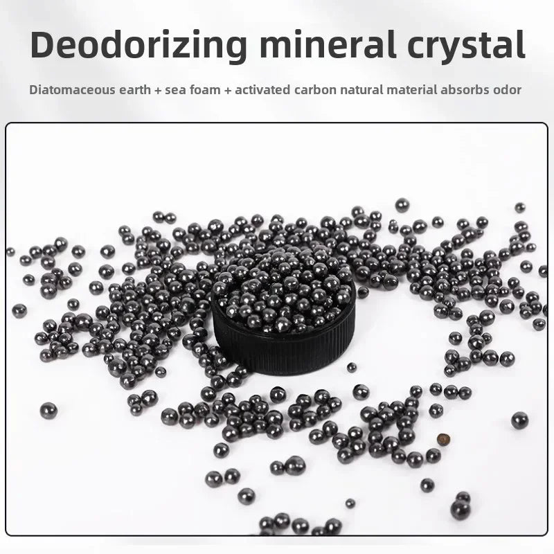 Activated Carbon Cat Litter Deodorizer - 300g Fresh Odor Control Beads, Low Dust, Eco-Friendly Natural Solution for Cat Toilets and Pet Litter Boxes