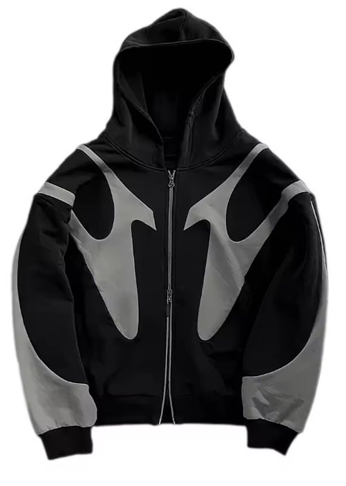 Graphic Zip Up Hoodie