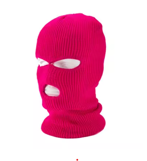 Classic Knit Ski Mask – 3-Hole Balaclava for Men & Women (Multiple Colors)